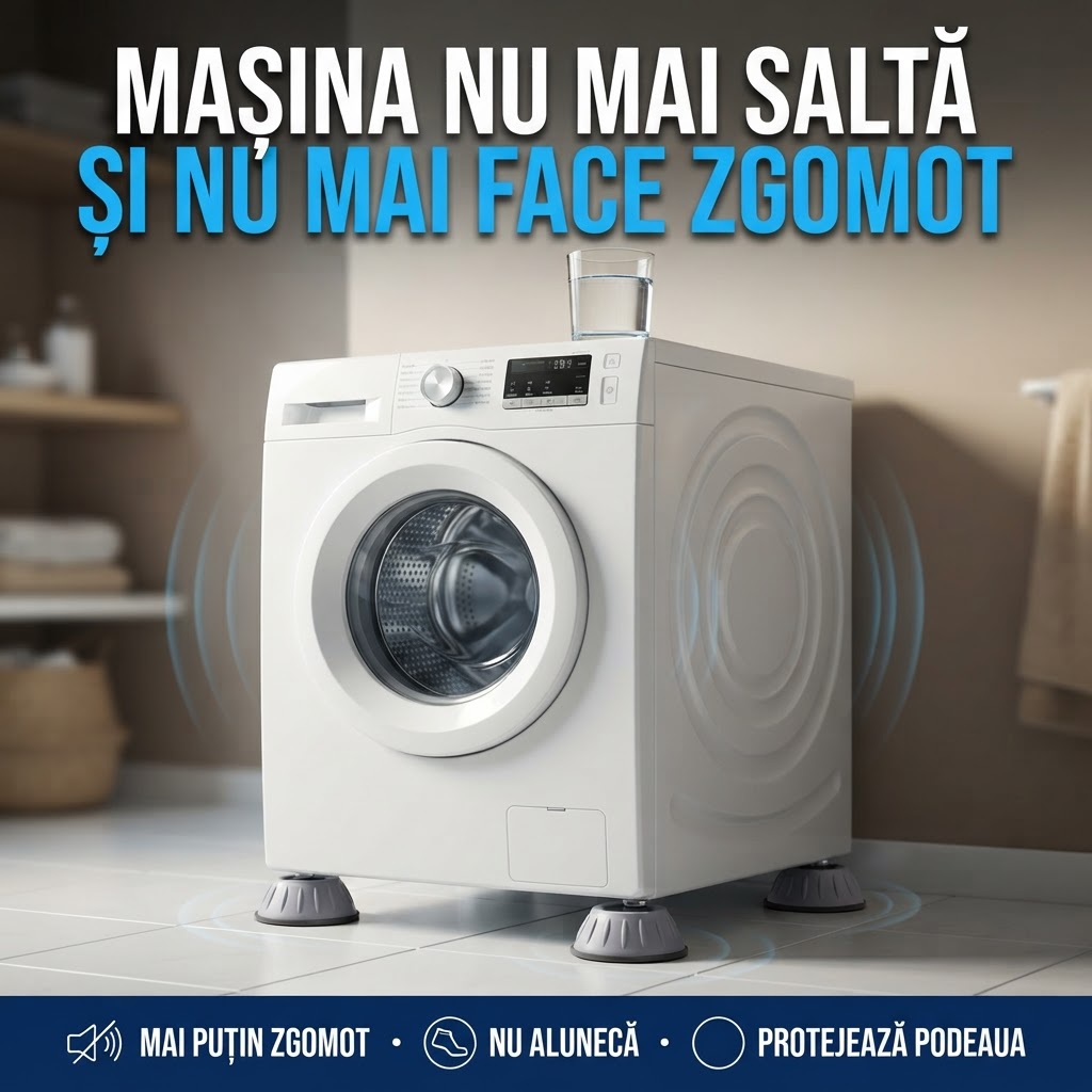 Set 4 Suporturi Anti-Vibrații SilentFeet™