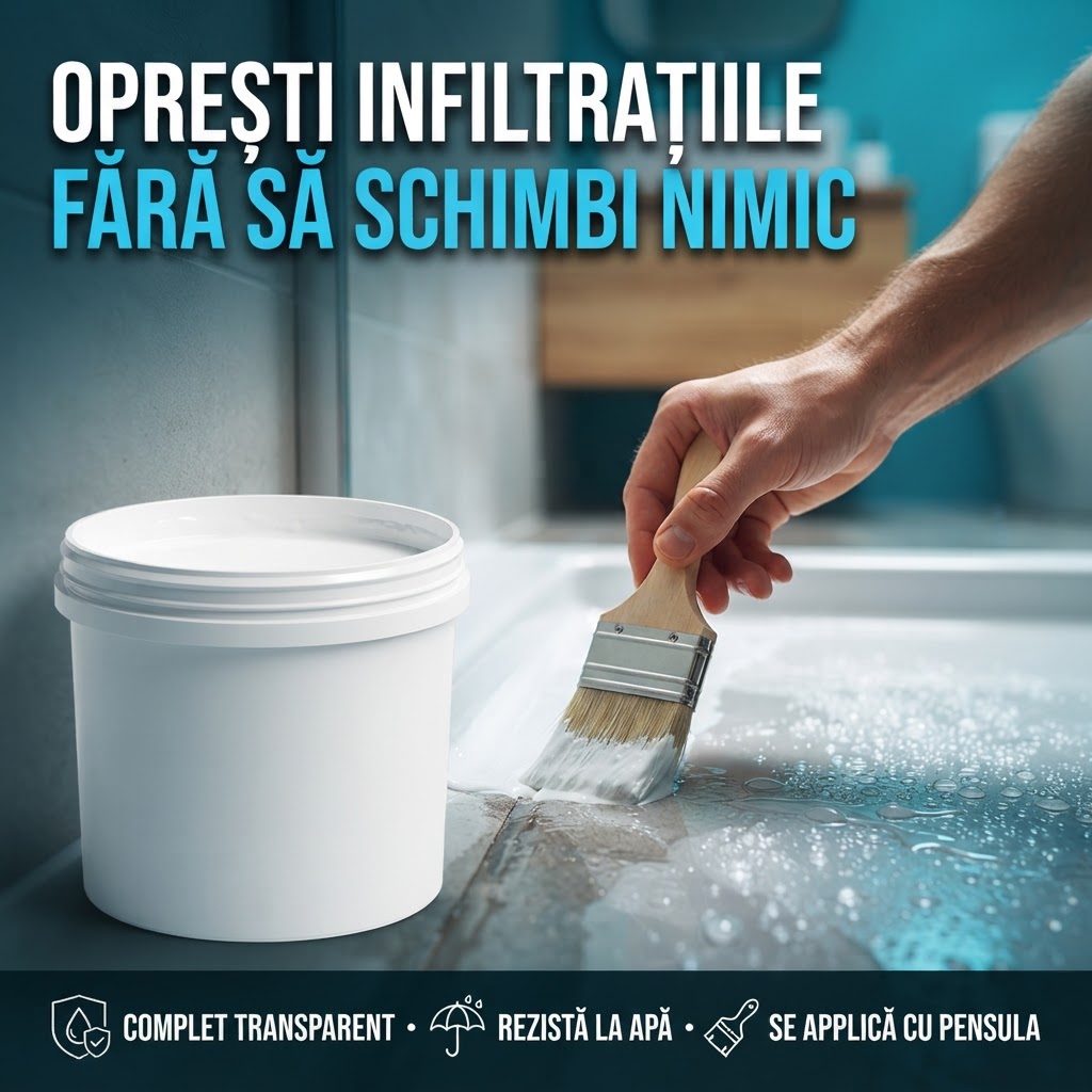 Etanșant Transparent Anti-Infiltrații AquaSeal™