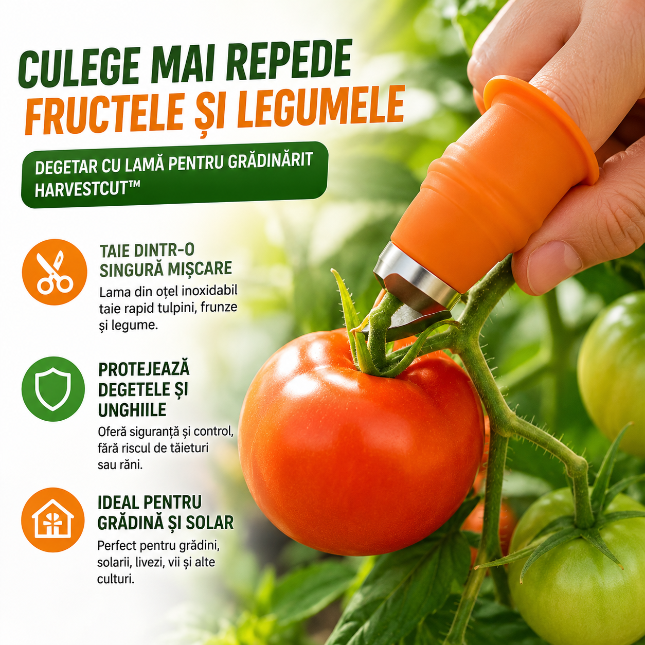 Degetar Cu Lamă Pentru Grădinărit HarvestCut™