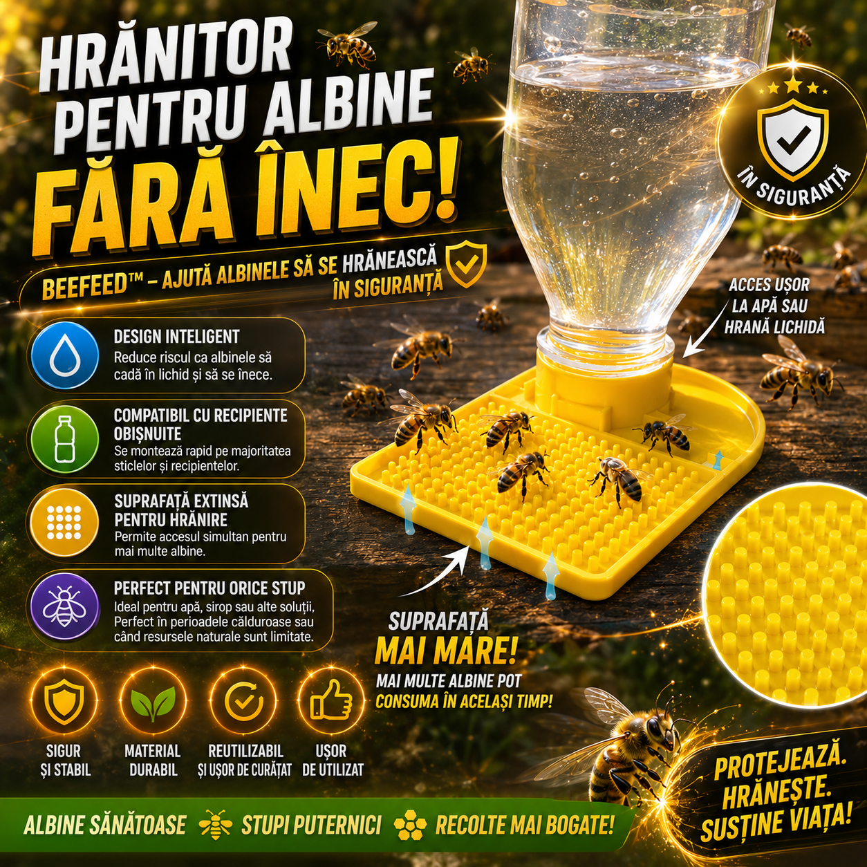 Hrănitor Pentru Albine Fără Înec- BeeFeed™