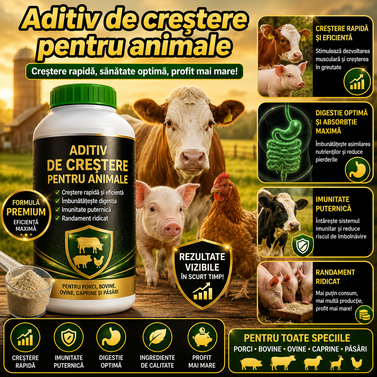 Aditiv Ingrasare Animale - TurboGrow