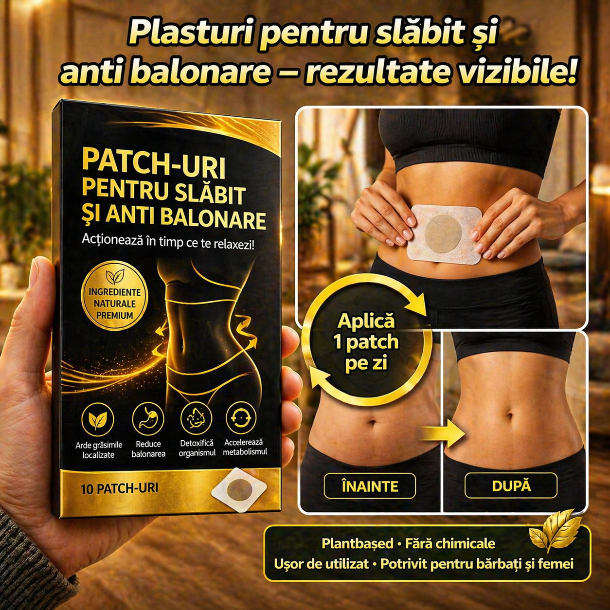 Cutie 10 Plasturi SlimBelly
