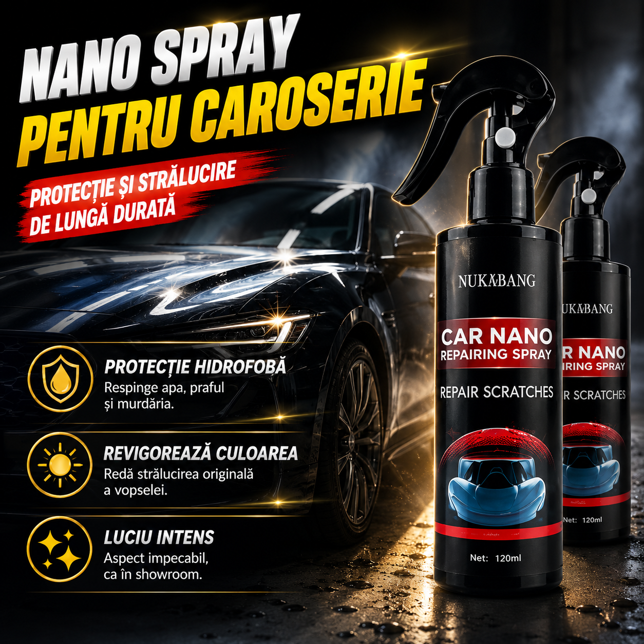 Spray Nano Pentru Mașină NanoShine™