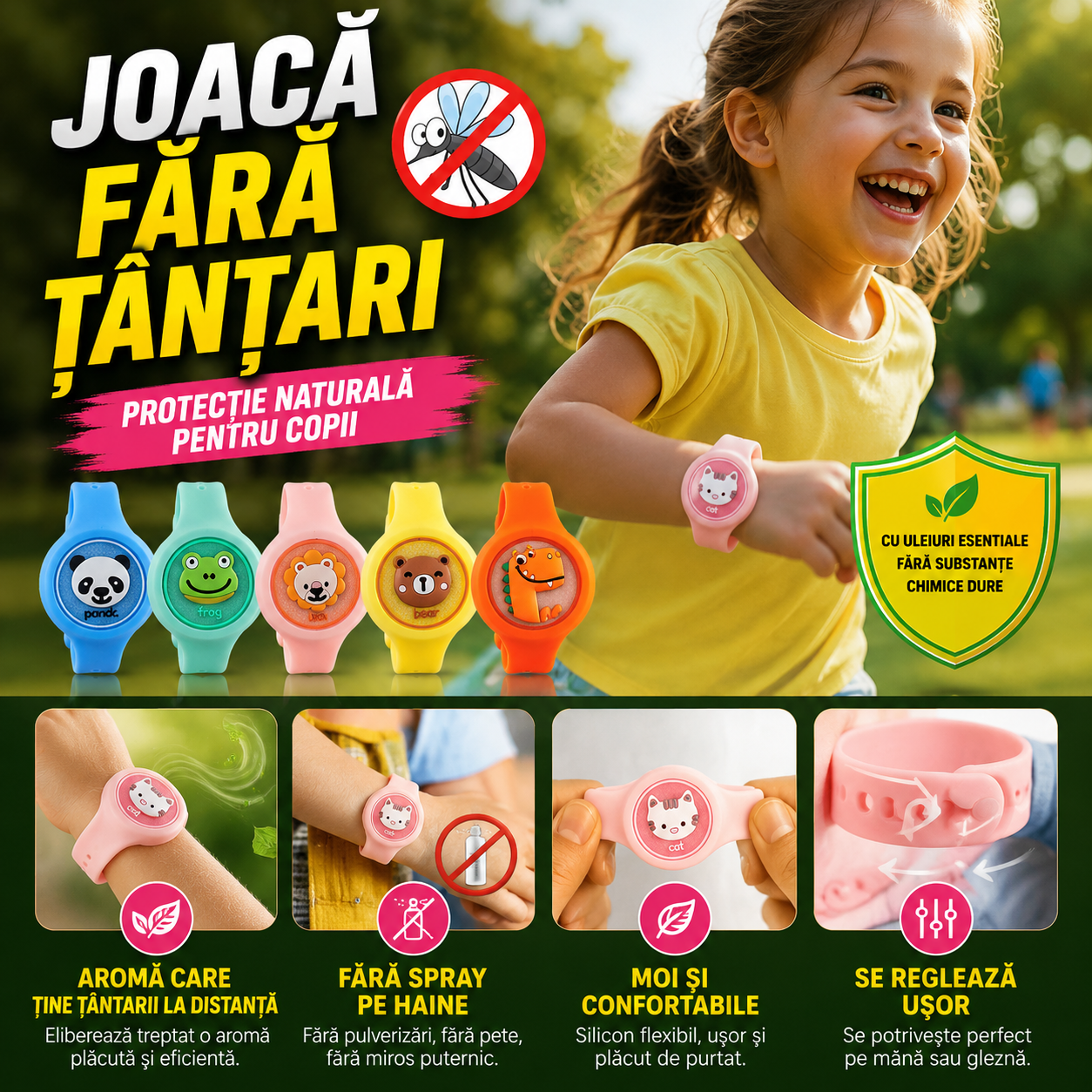 Brățări Anti-Țânțari MosquitoKids™