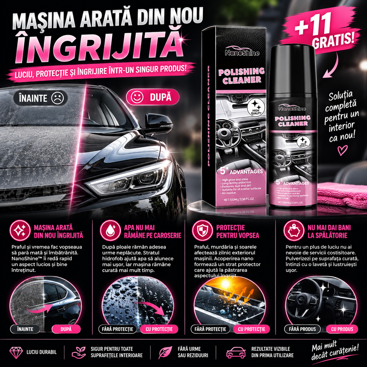 Spray Pentru Tapițerie TextileClean™