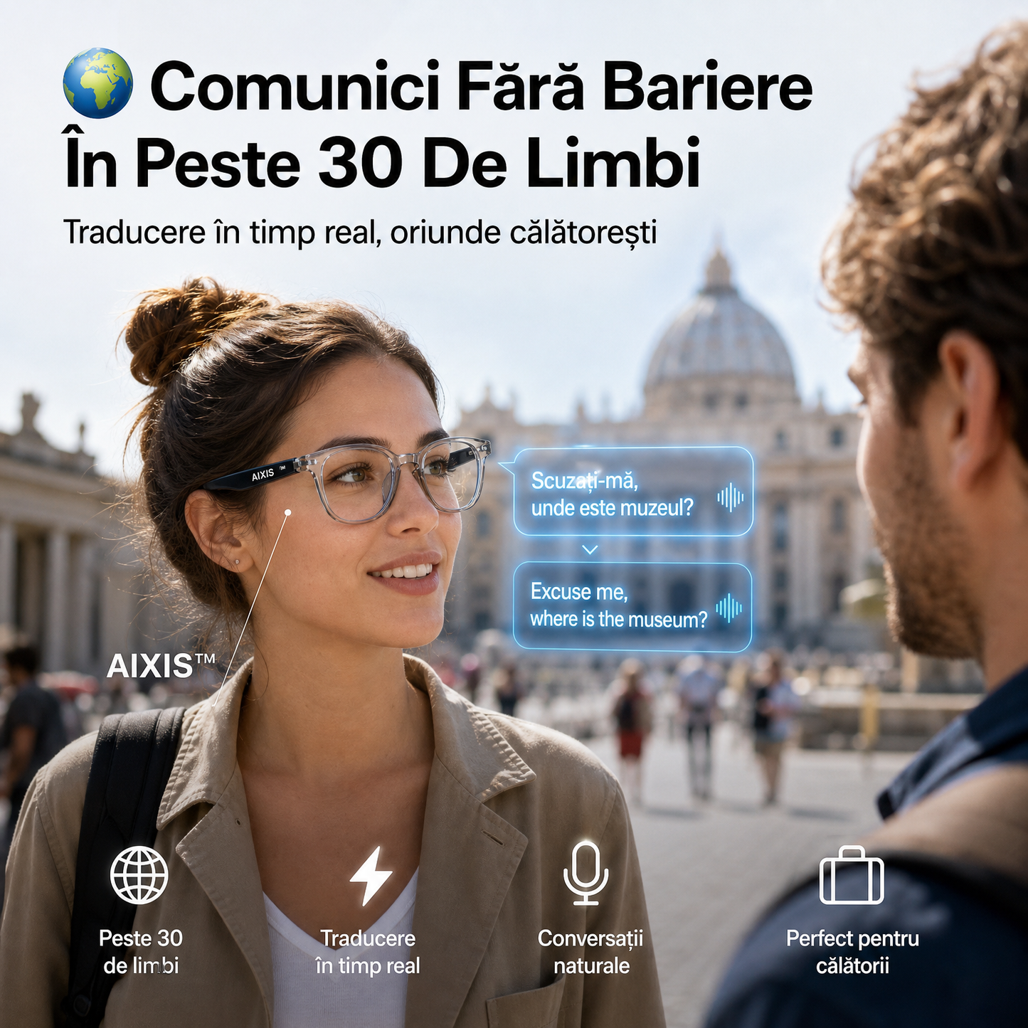 Ochelari Inteligenți AI – AIXIS™