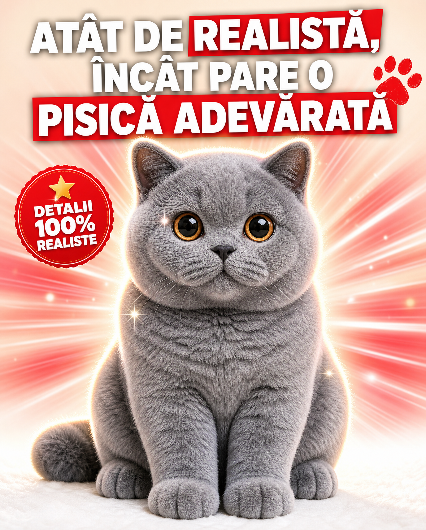 Pisicuță De Pluș Realistă BritishLove™