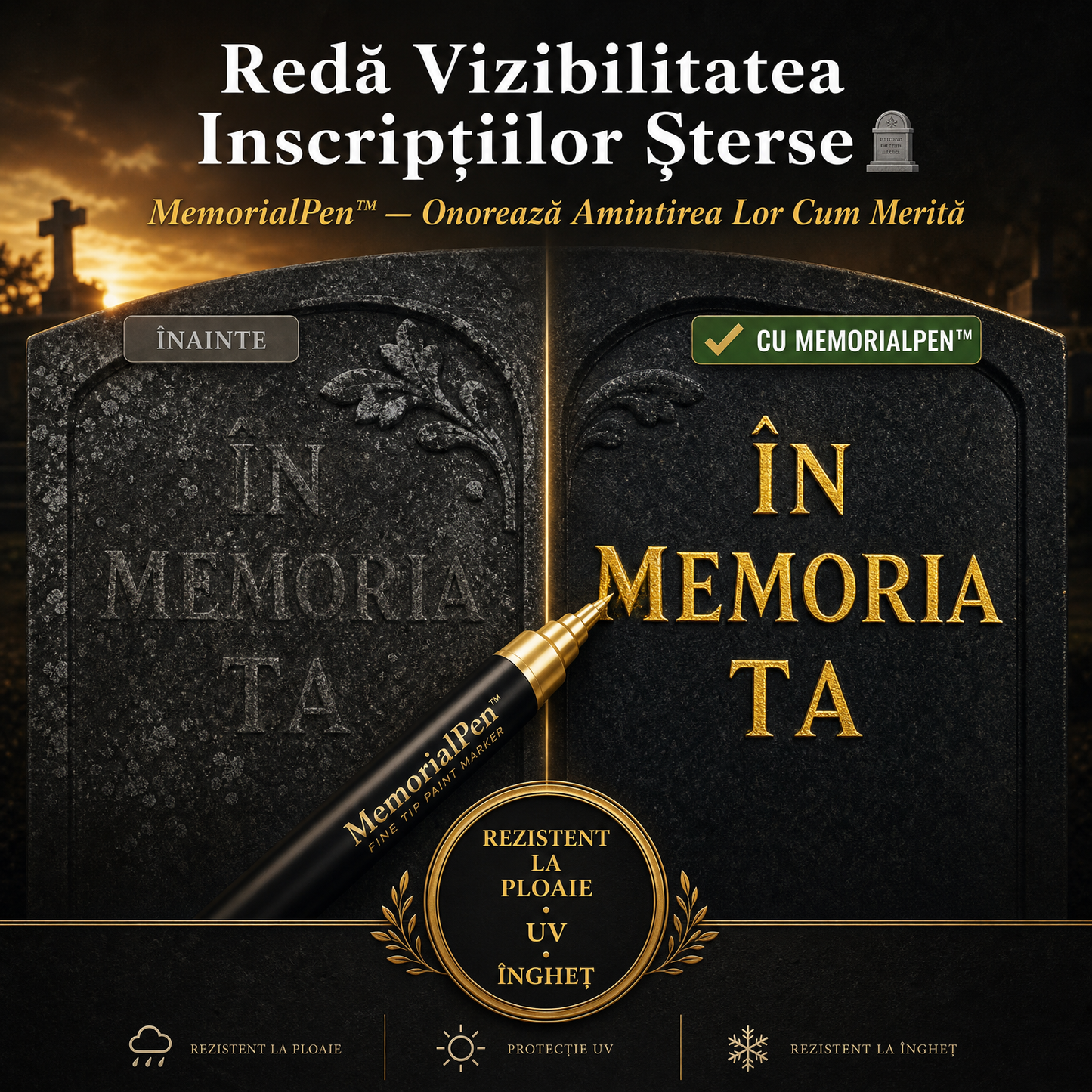 Marker Pentru Restaurarea Inscripțiilor MemorialPen™