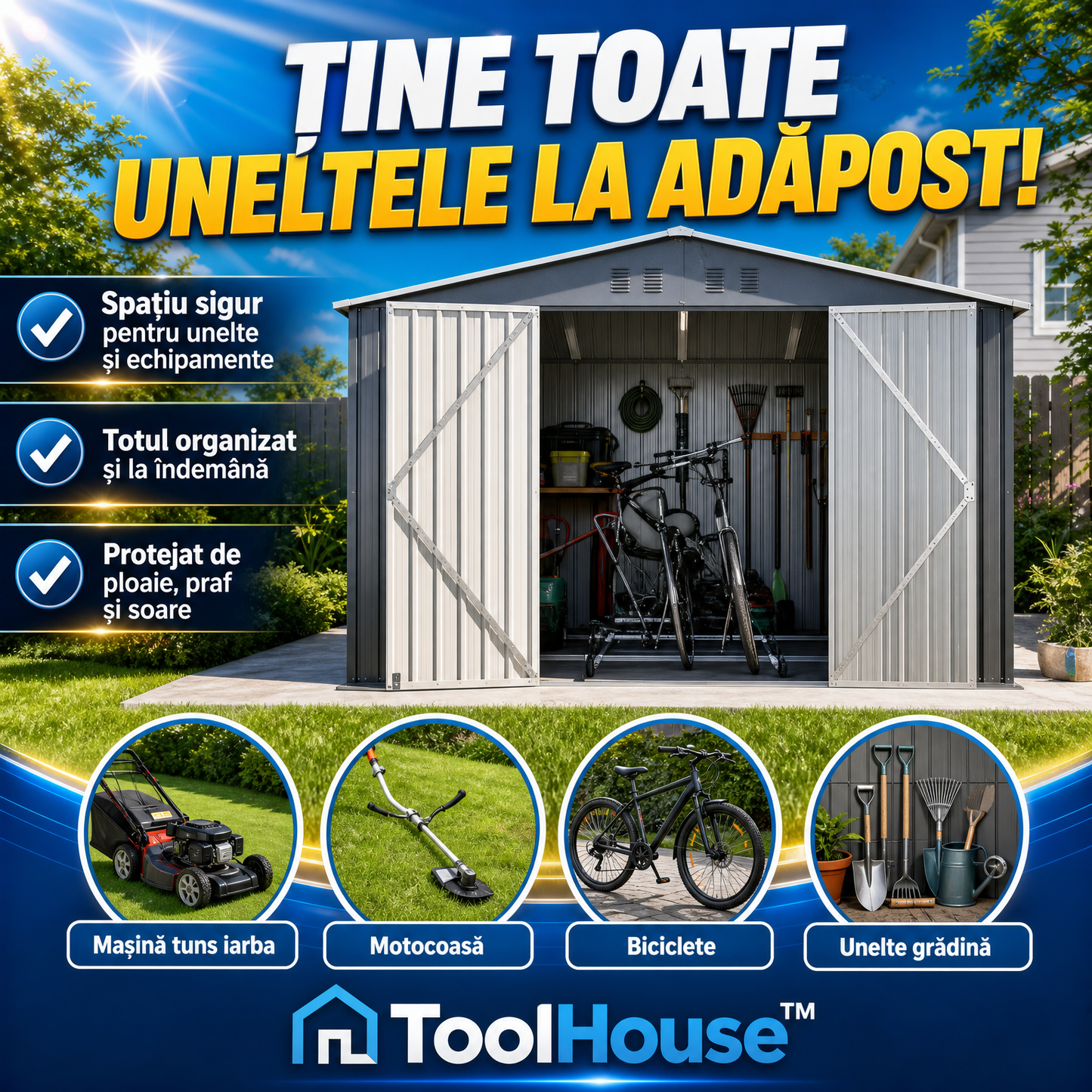 Magazie Portabilă Pentru Unelte – ToolHouse™