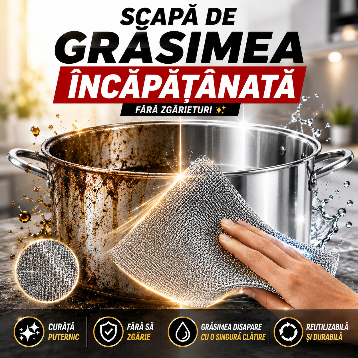 Lavetă Degresantă MetalClean™