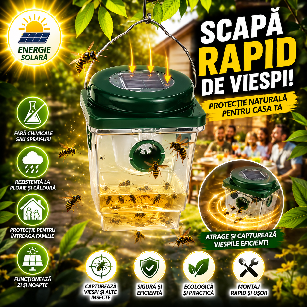 Capcan Solar Anti-Viespi – WaspTrap™