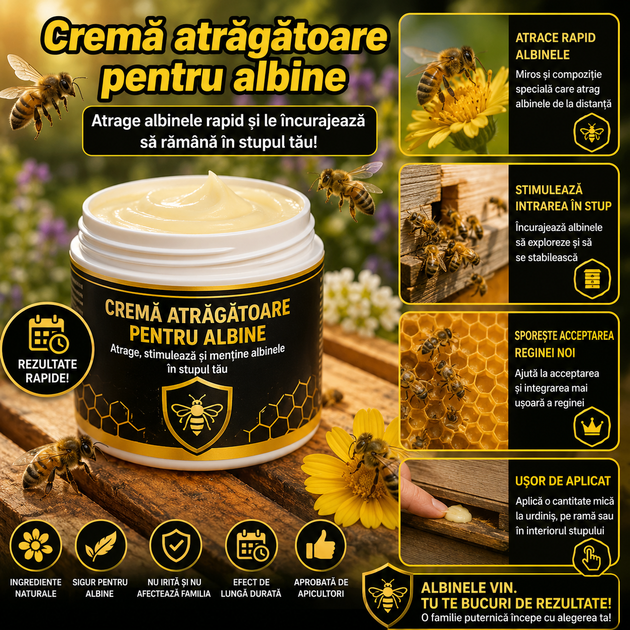 Crema Puternica pentru Atragerea Albinelor