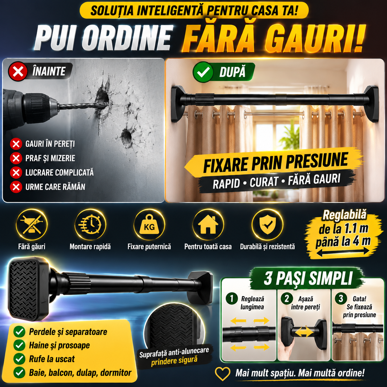 Bară Telescopică PowerPole™