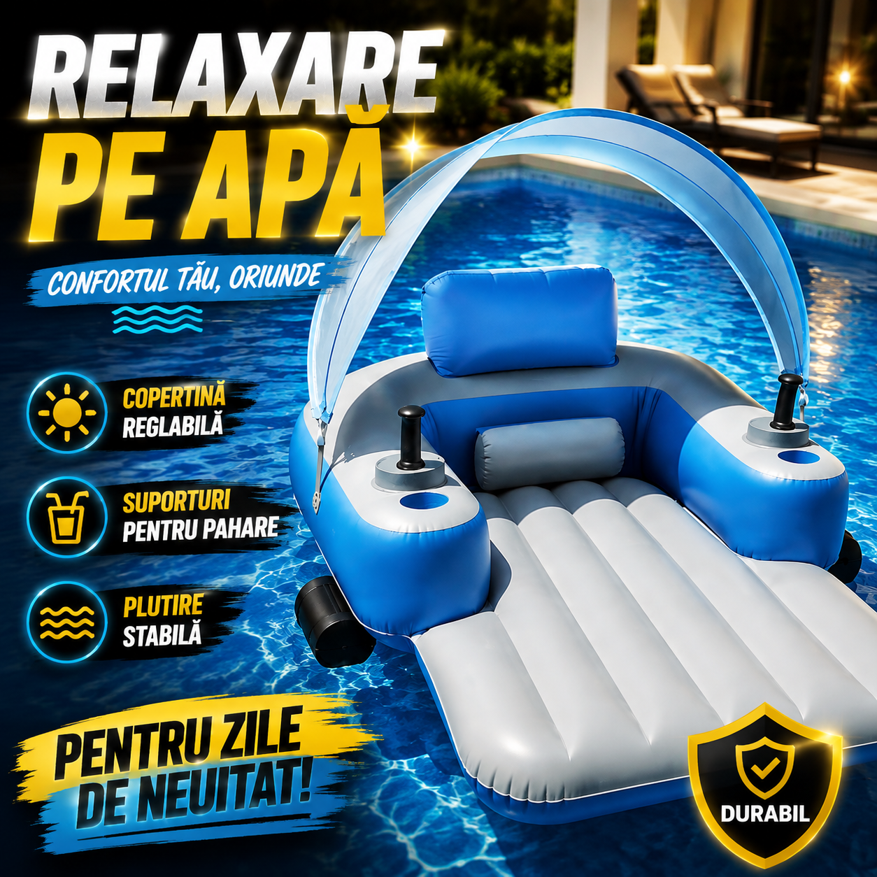 Fotoliu Gonflabil Electric AquaCruiser™
