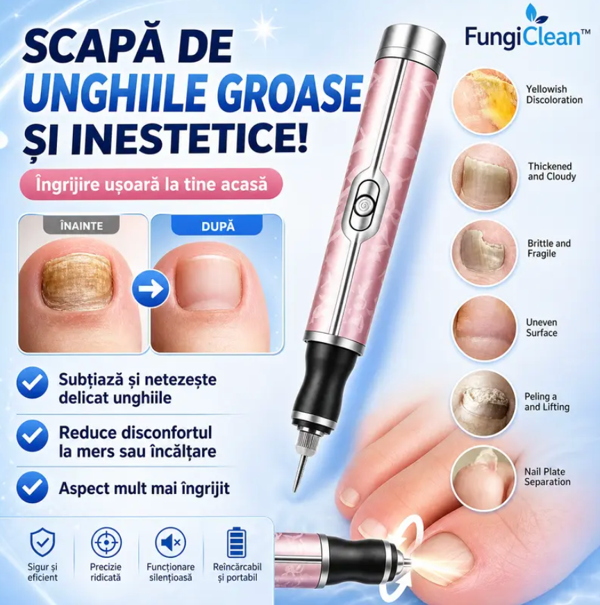 Aparat Electric Pentru Îngrijirea Unghiilor – FungiClean™