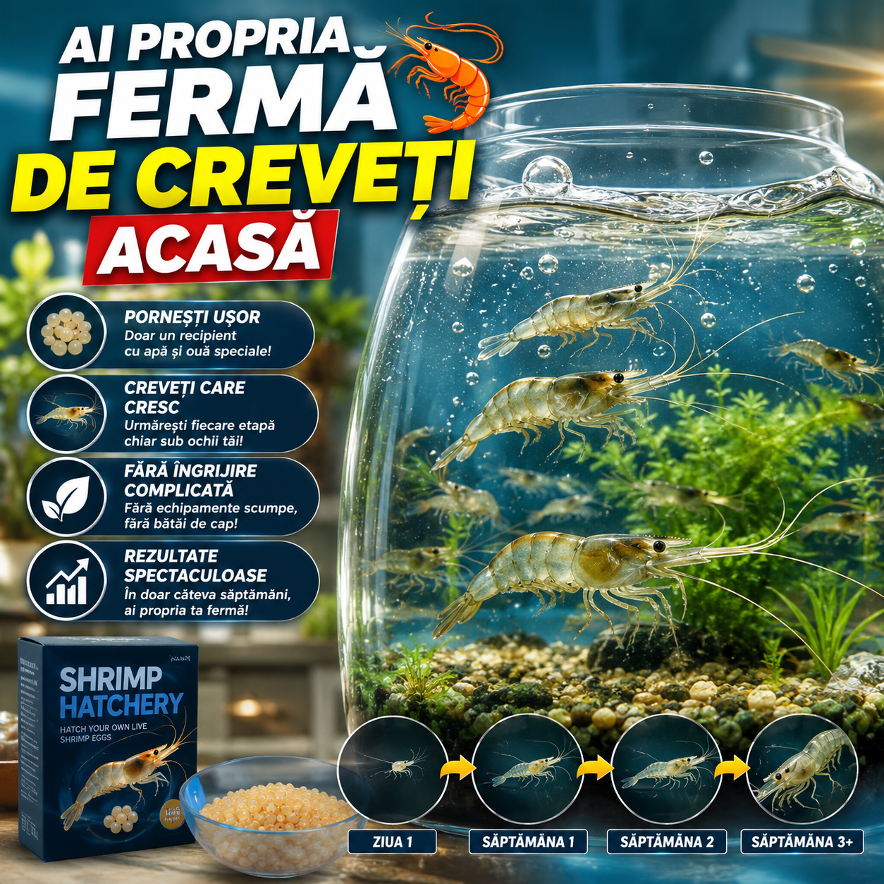 Ouă Magice De Creveți AquaCrab™