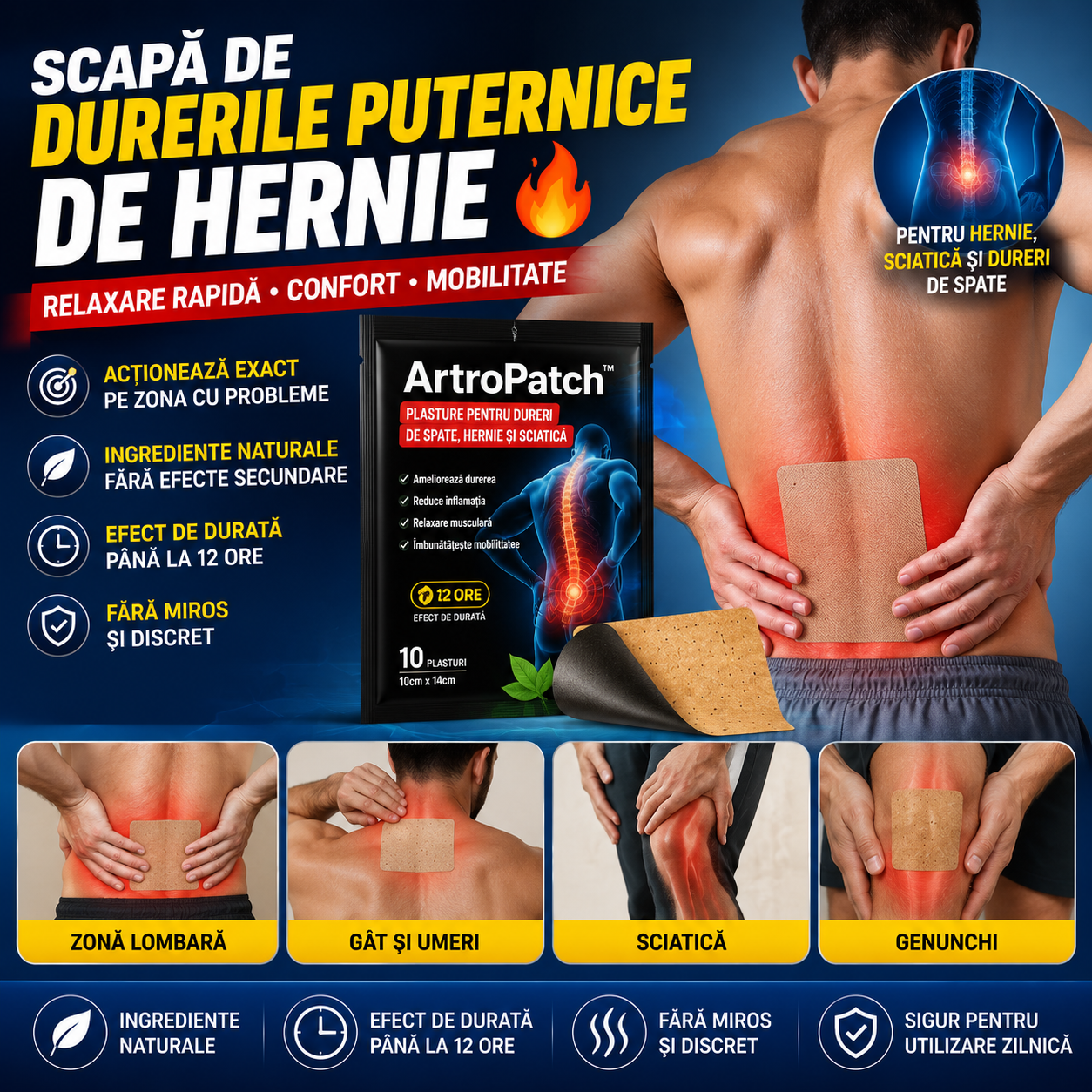 Plasturi Pentru Dureri ArtroPatch™