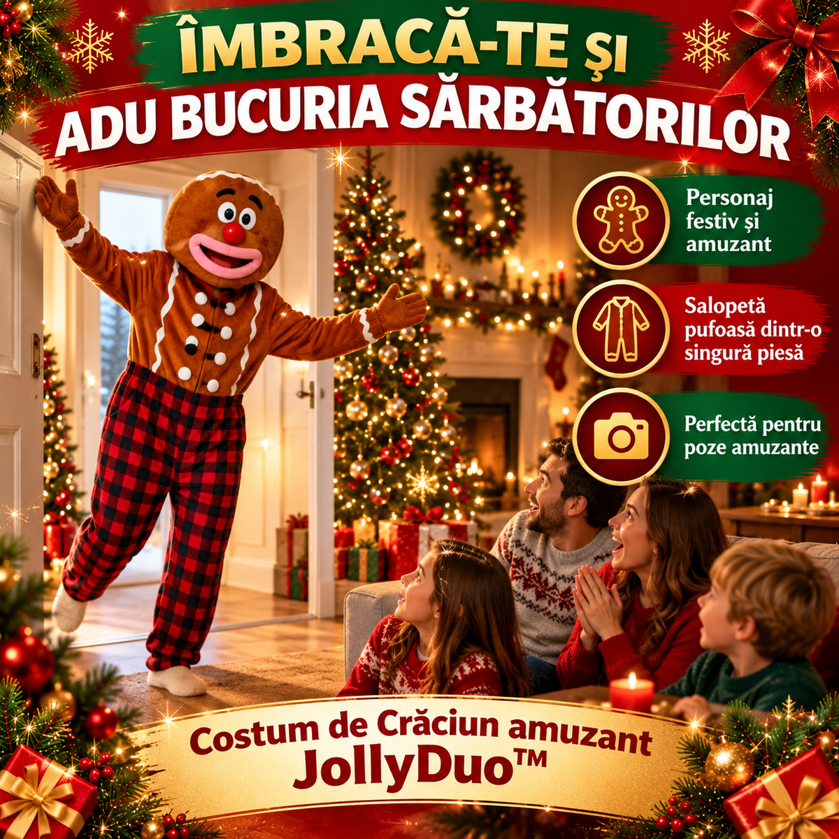 Salopetă Distractivă de Sărbători JollyDuo™
